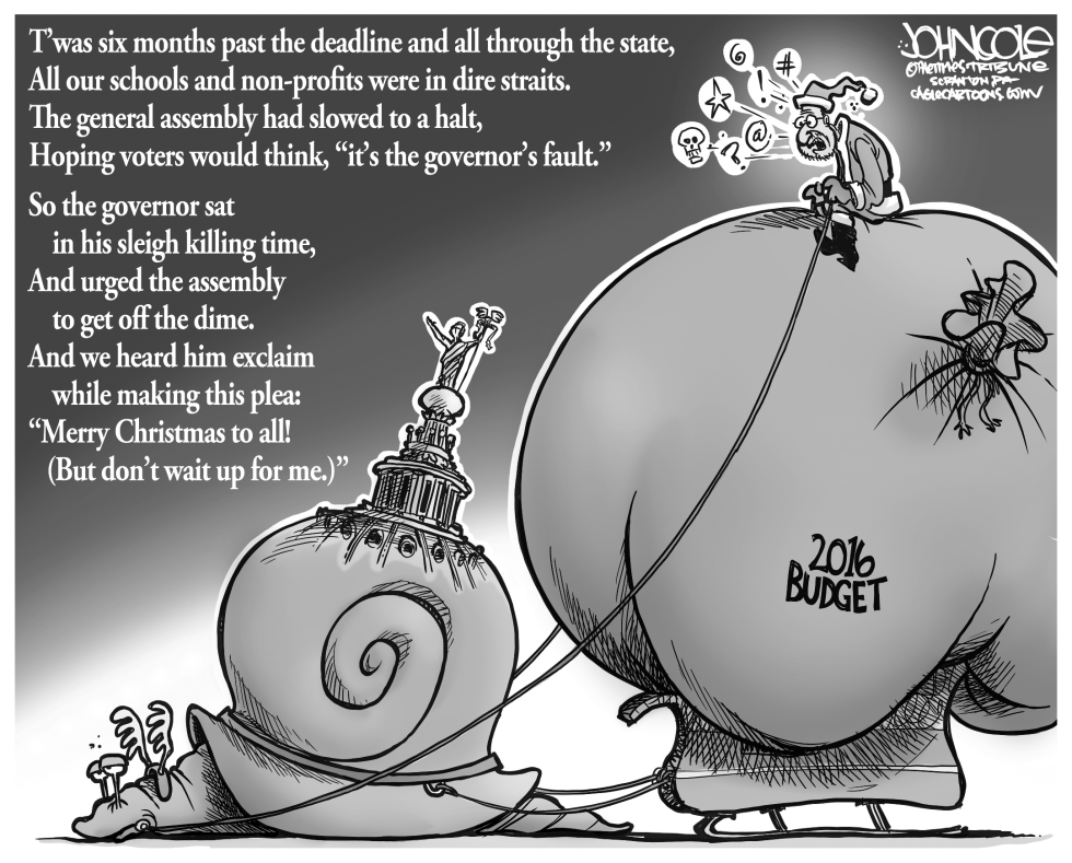 LOCAL PA -- Stalled budget sleigh BW