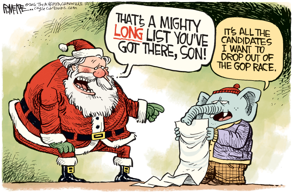  SANTA GOP CANDIDATES by Rick McKee