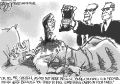 BLOODSUCKING SHKRELI by Pat Bagley