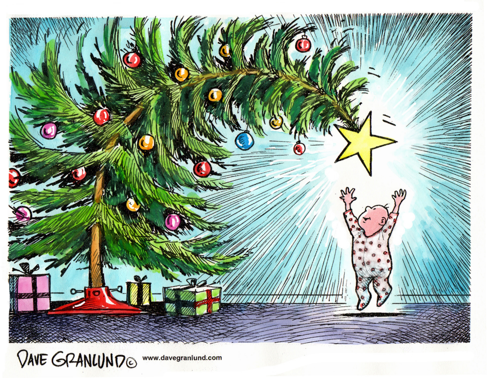  CHRISTMAS TREE STAR by Dave Granlund