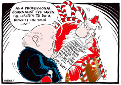 MIKE REWRITES HIS NICE LIST FOR SANTA by Ingrid Rice