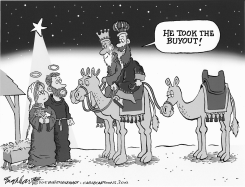 CHRISTMAS CARTOON by Bob Englehart