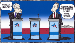 DEMOCRATS DEBATE  by Bob Englehart