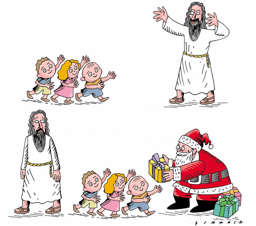 Jesus and Santa Claus