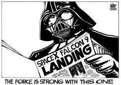 SPACEX, B/W by Randy Bish
