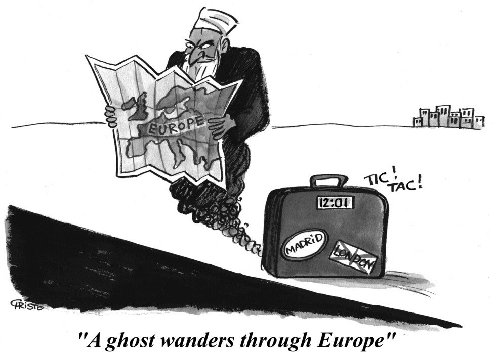 A ghost of terrorism wanders through Europe - B&W