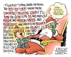 TRUMP AND SANTA  by John Cole