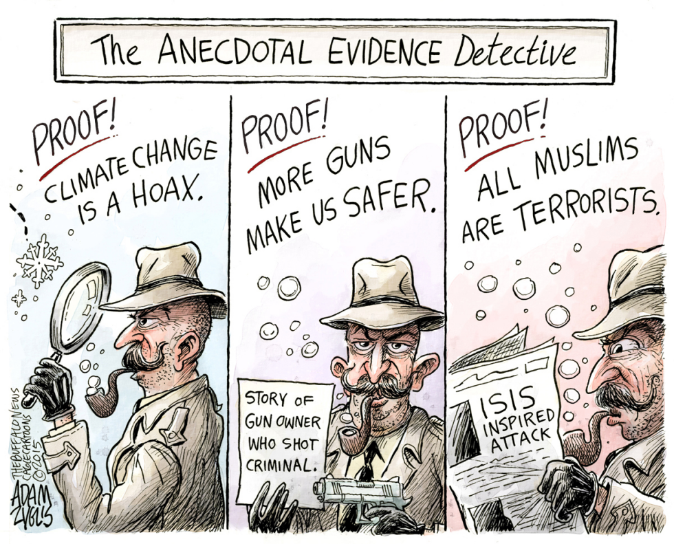  ANECDOTAL EVIDENCE by Adam Zyglis