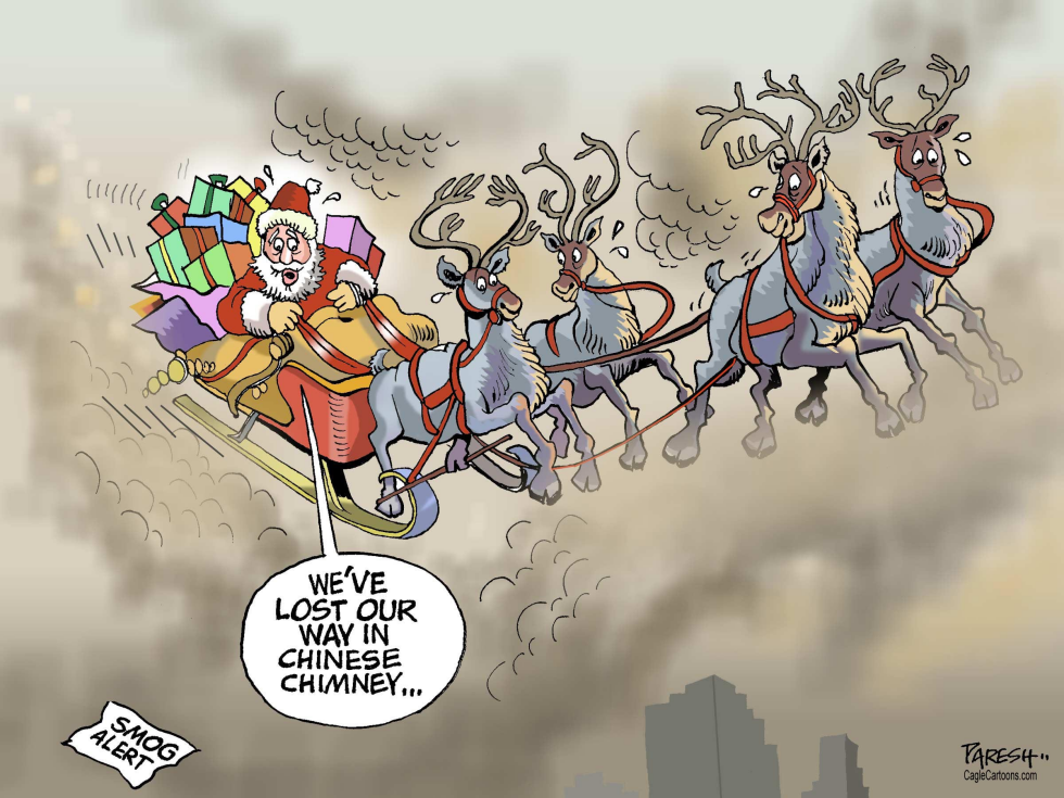  SANTA CLAUS IN CHINA by Paresh Nath