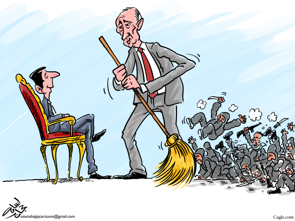  PUTIN IN SYRIA by Osama Hajjaj