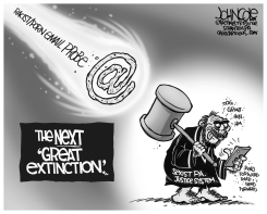 LOCAL PA SCANDAL AND EXTINCTION BW by John Cole