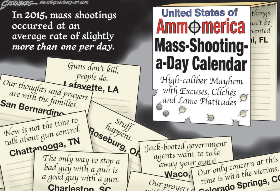 Mass-shootings calendar
