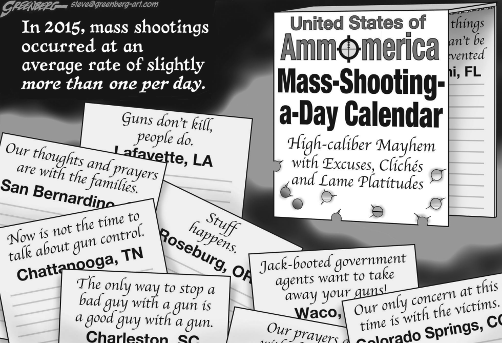 Mass-shootings calendar bw