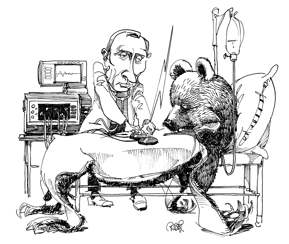  PUTIN DEFIBRILLATION by Riber Hansson