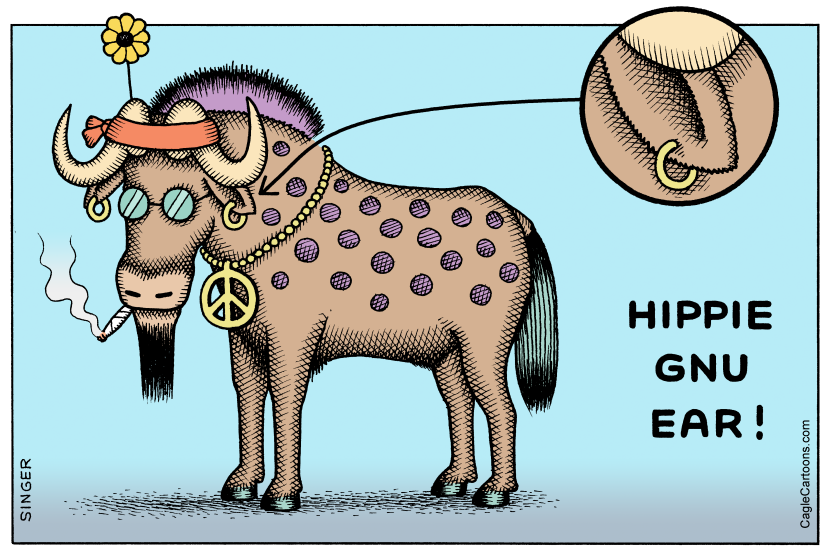 Hippie Gnu Ear horizontal color