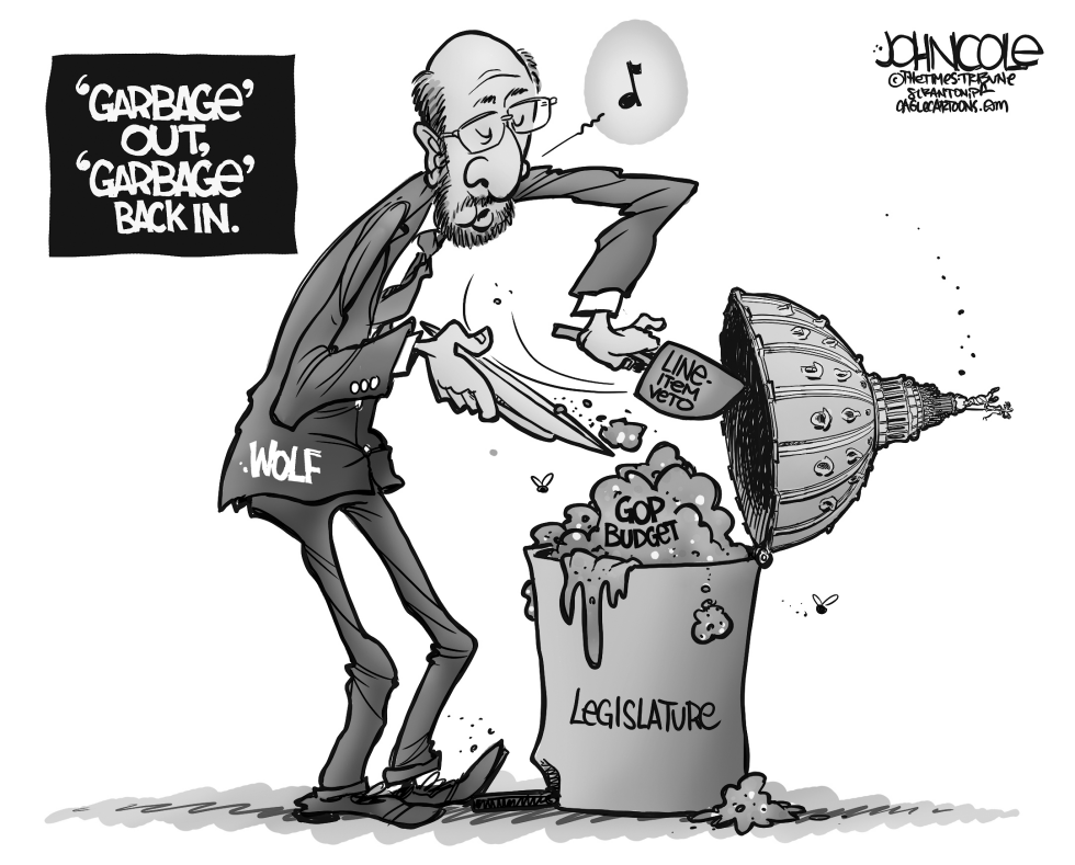 LOCAL PA -- GOP garbage budget BW
