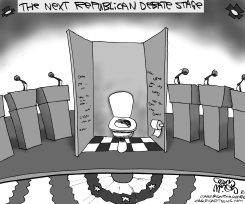 TRUMP POTTY PODIUM by Gary McCoy
