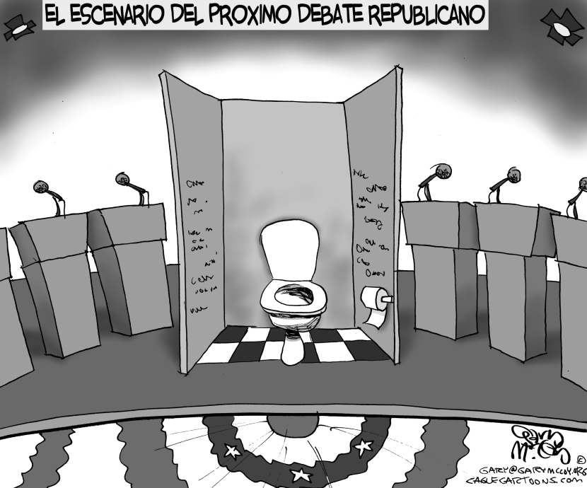 Podio urinal de Trump