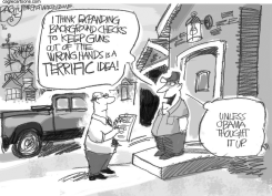 GUN CHECKS by Pat Bagley