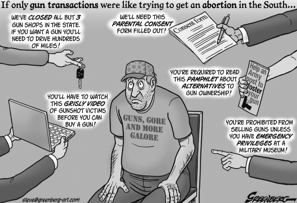If guns were like abortion bw