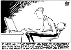 TWITTER LIMIT, B/W by Randy Bish