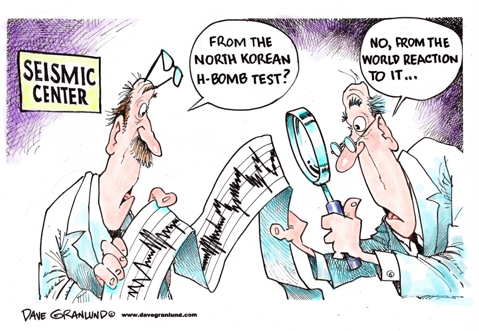  NORTH KOREA AND H-BOMB by Dave Granlund