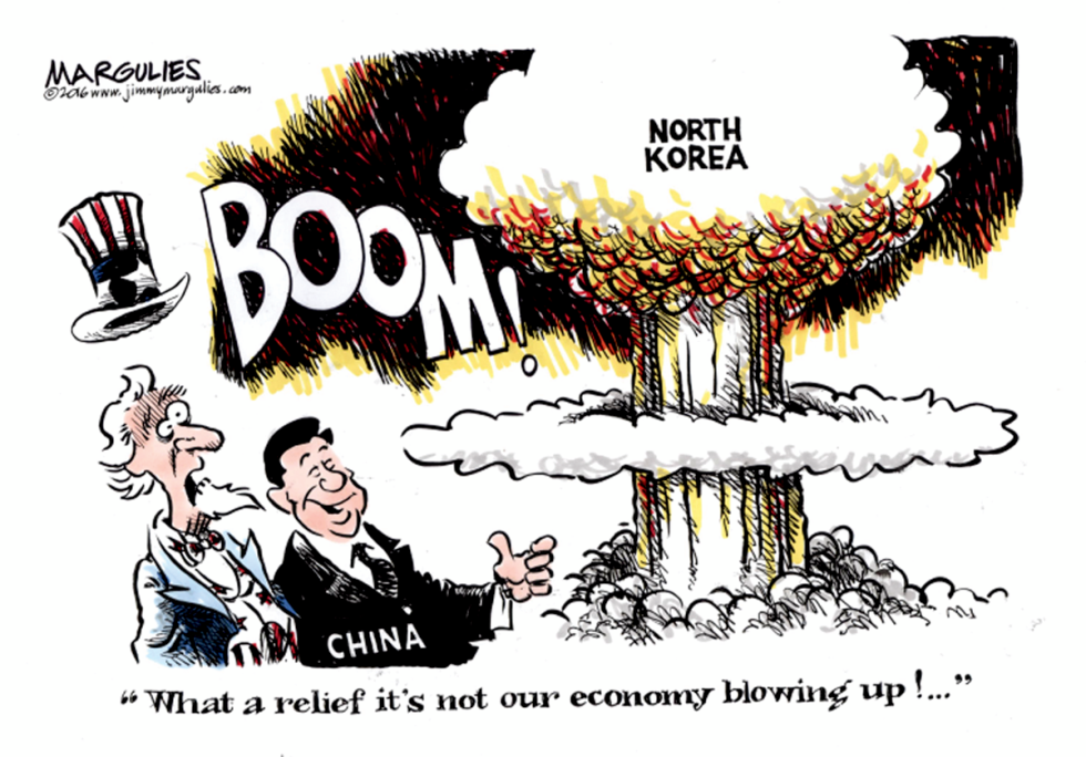 China and North Korea color