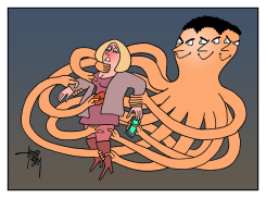AGGRESSIVE OCTOPUS by Arend Van Dam