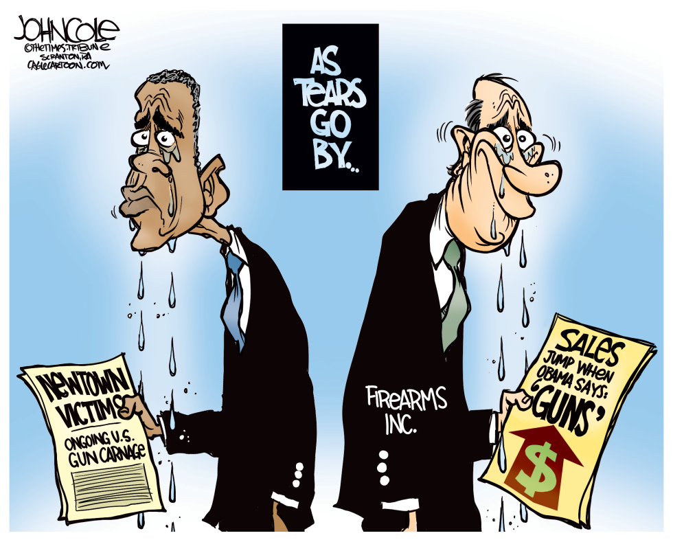 Obama sheds tears COLOR