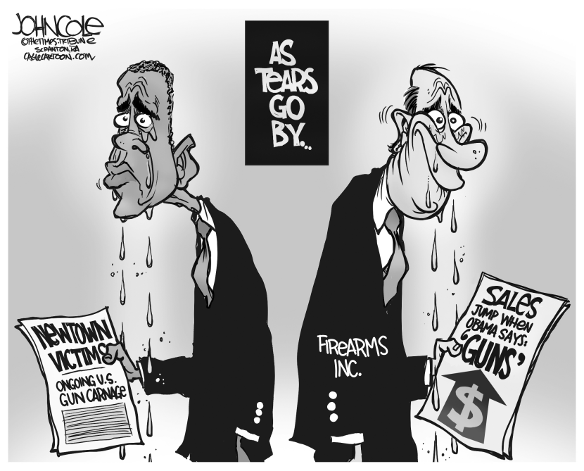 Obama sheds tears BW