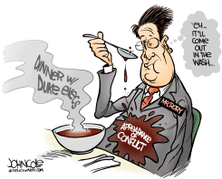 LOCAL NC  MCCRORY DINES WITH DUKE  by John Cole