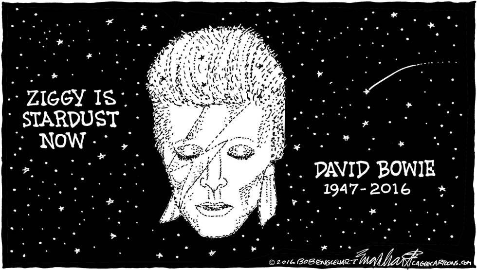  DAVID BOWIE by Bob Englehart