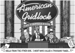 PRESIDENT OBAMA COMPETES ON AMERICAN GRIDLOCK THE FINAL SEASON by R.J. Matson