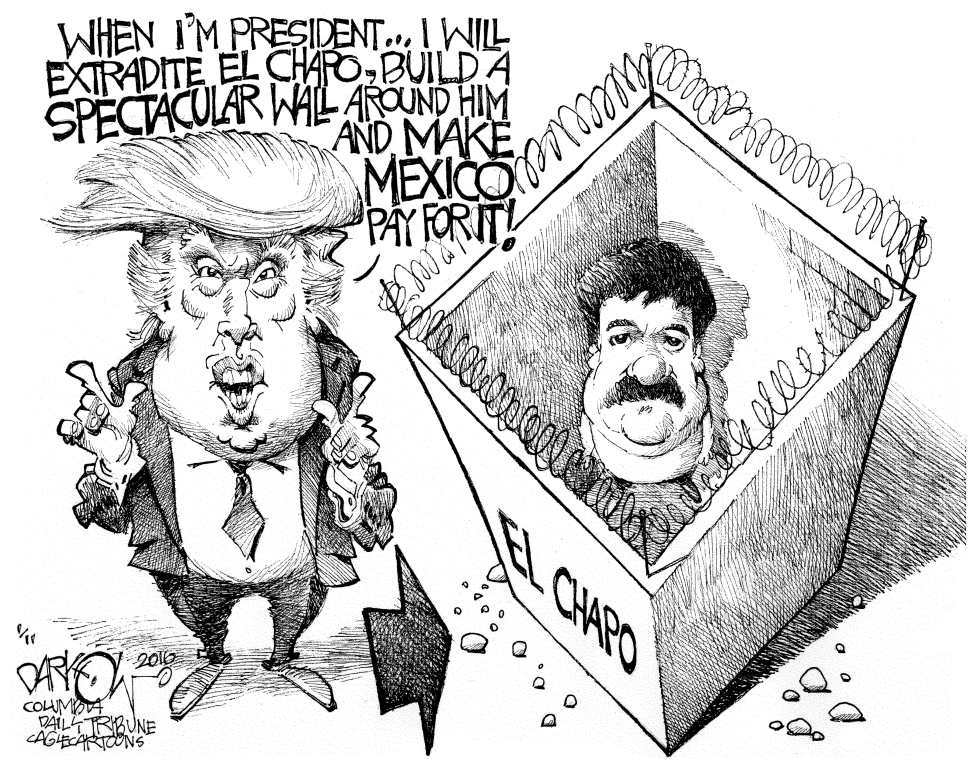  EL CHAPO AND EL TRUMPO by John Darkow