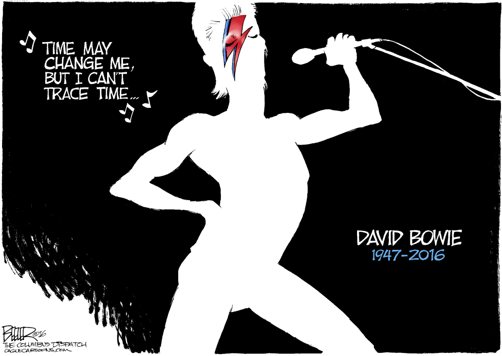  RIP DAVID BOWIE by Nate Beeler