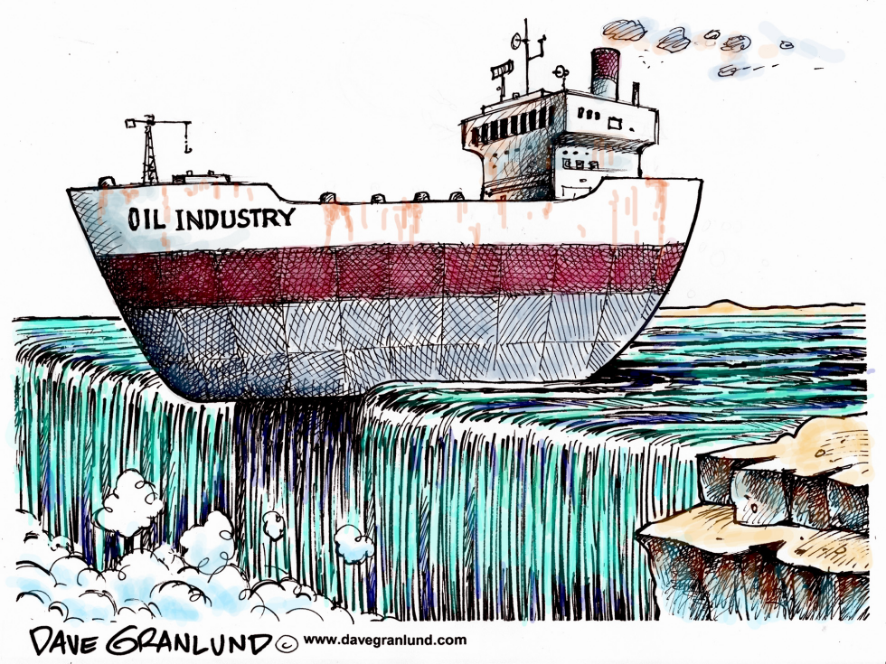 Oil prices falling