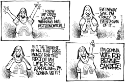 POWERBALL BERNIE by Rick McKee