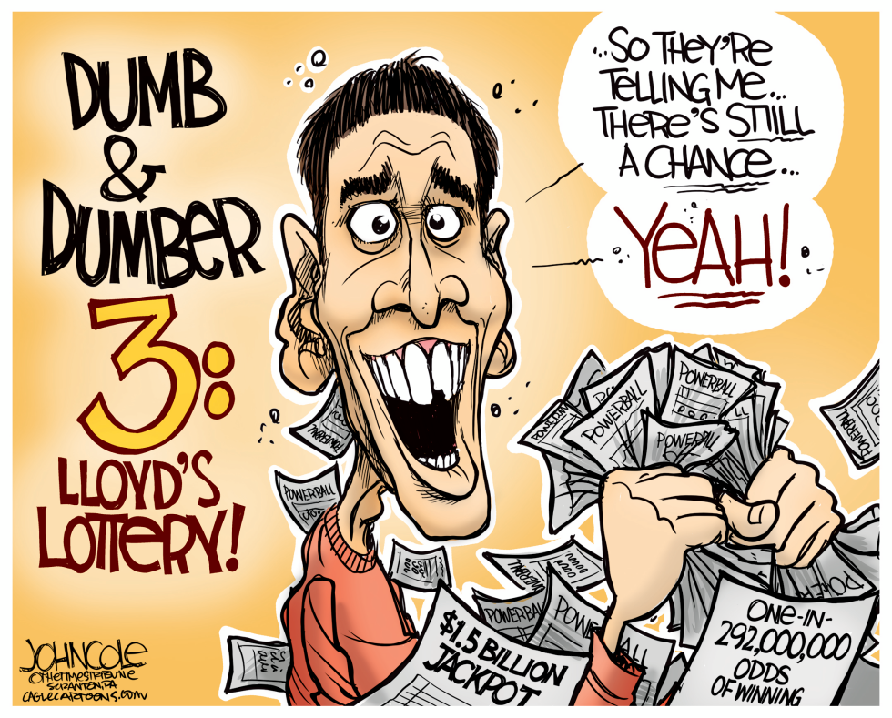  DUMB AND DUMBER POWERBALL by John Cole