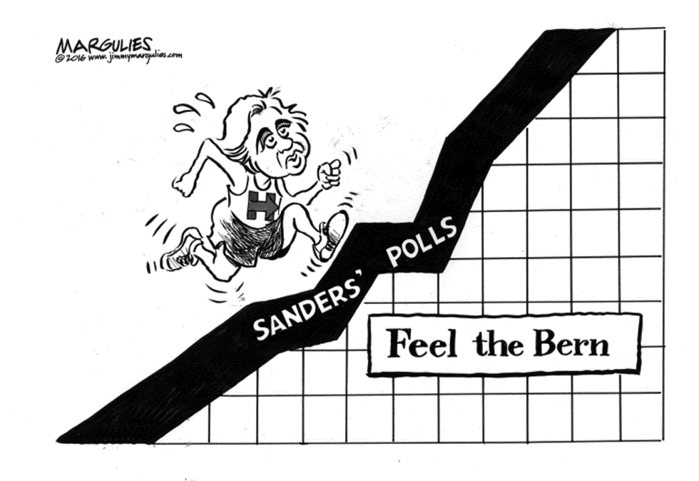 Hillary and Bernie Sanders' Polls