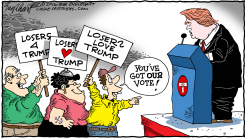 TRUMP SUPPORTERS  by Bob Englehart