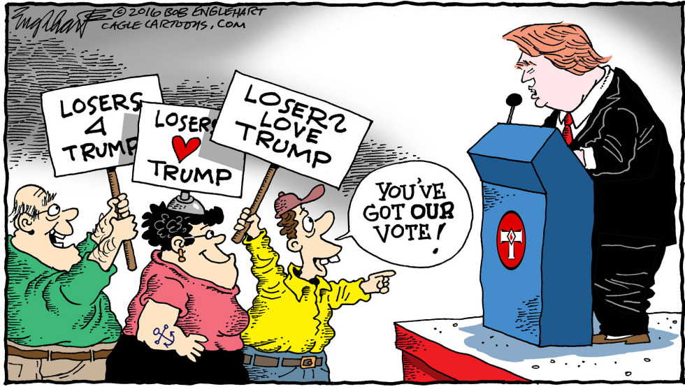  TRUMP SUPPORTERS by Bob Englehart