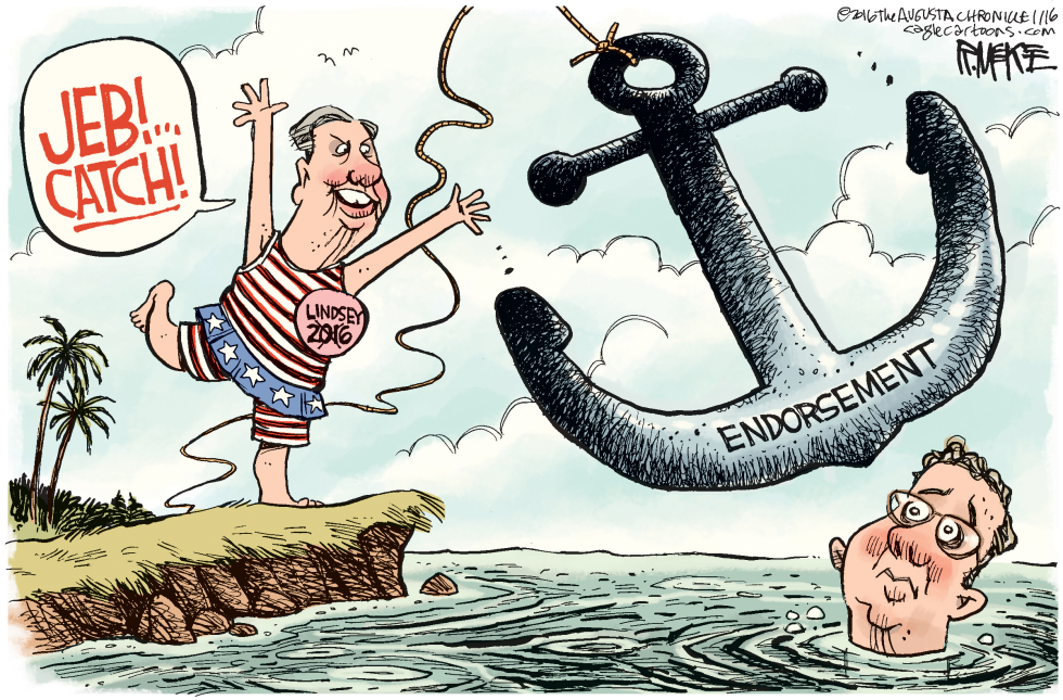 Lindsey Graham Throws Endorsement Anchor Toward Jeb Bush
