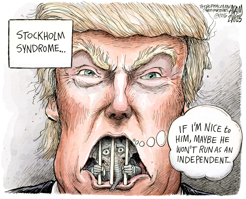  TRUMP'S HOSTAGE by Adam Zyglis