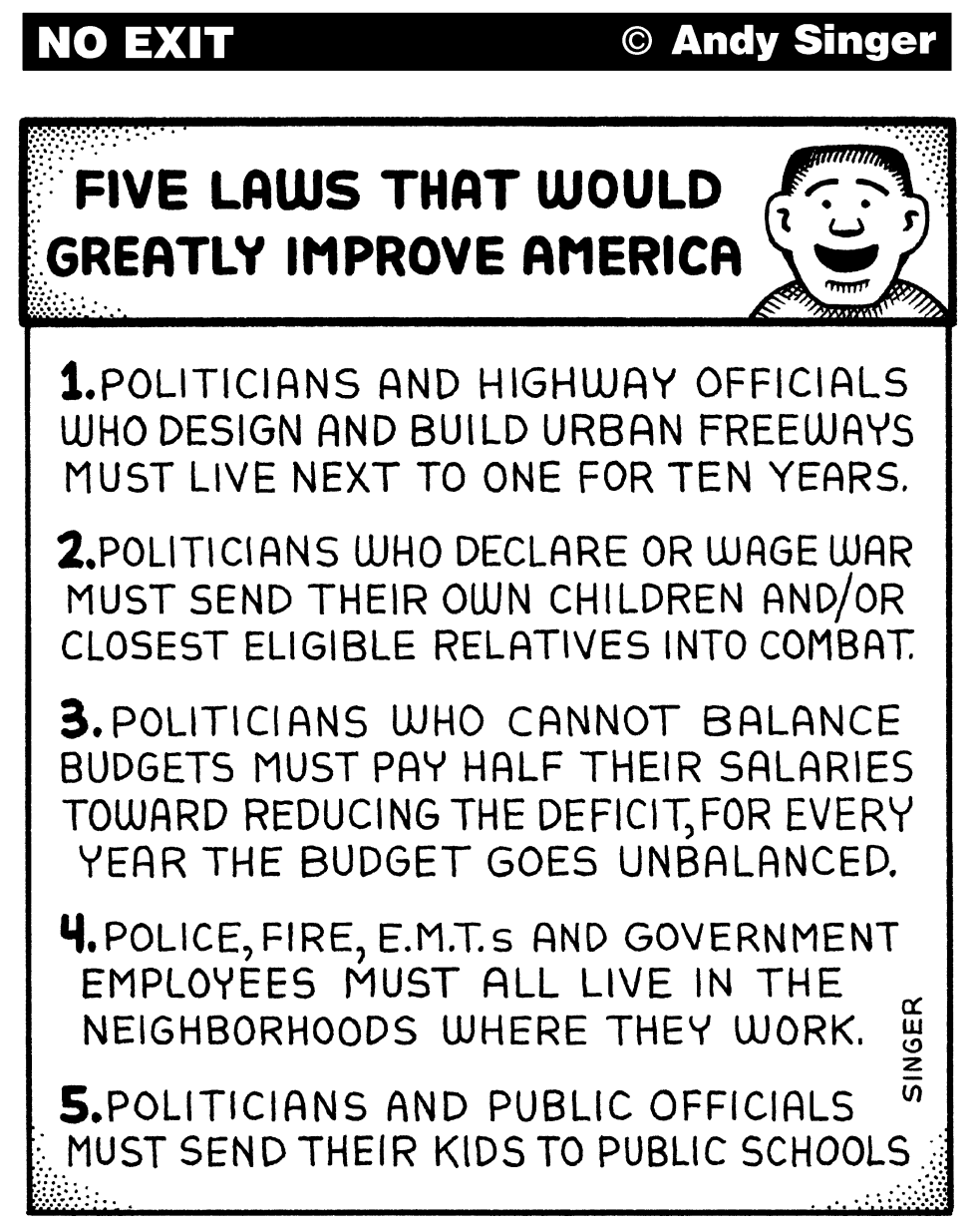 5 Laws to Improve the USA