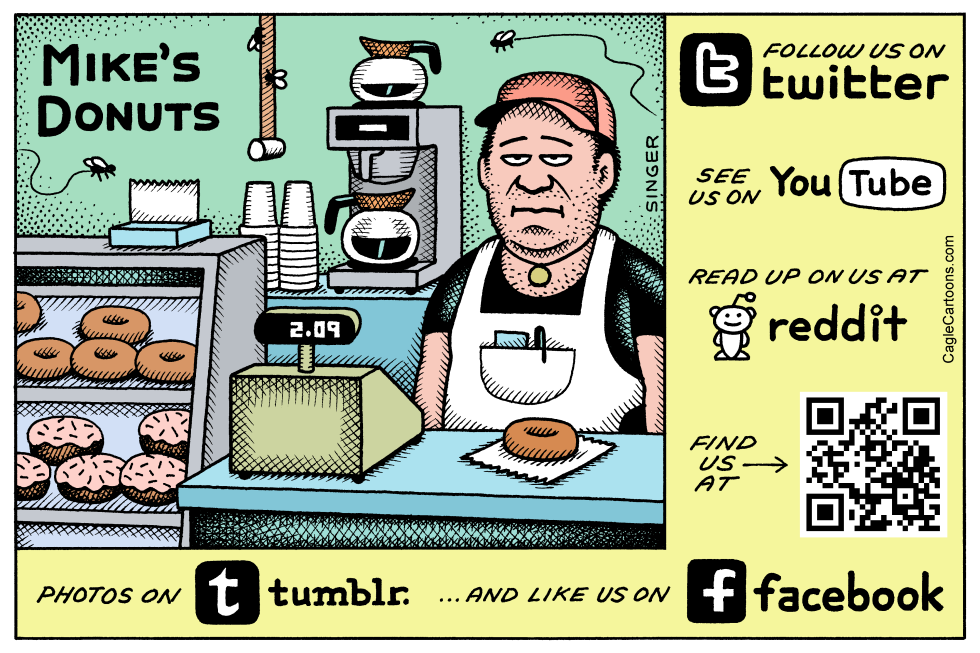 Mike's Donuts horizontal color