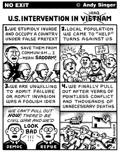 IRAQ VIETNAM INTERVENTION by Andy Singer