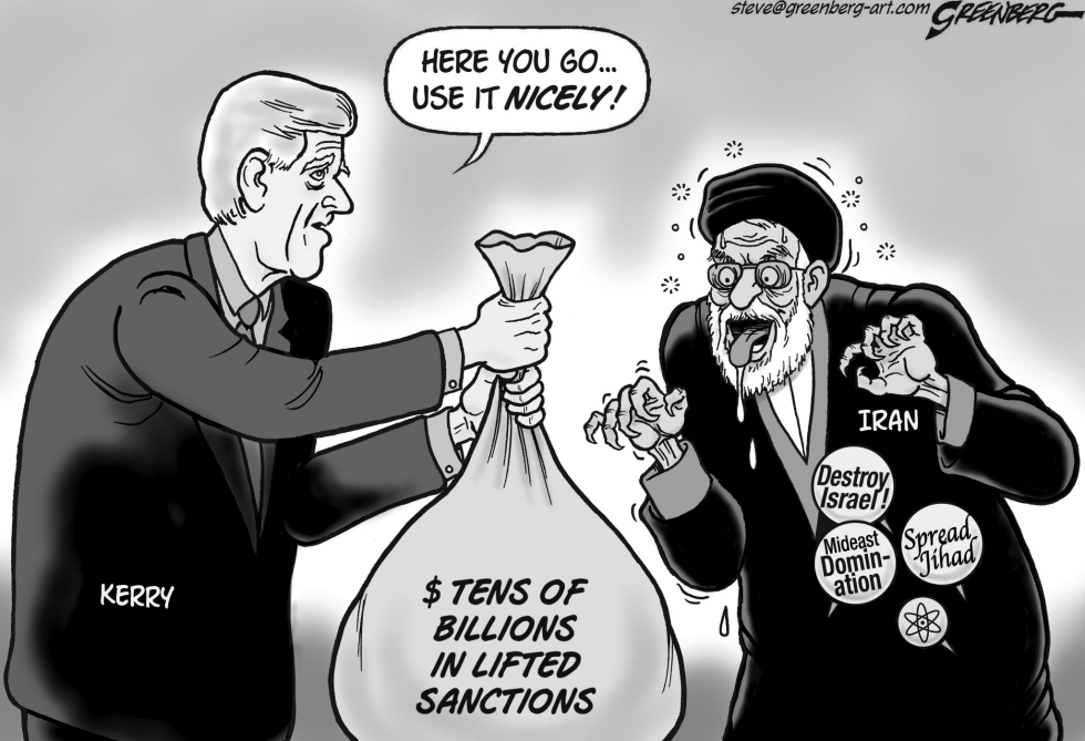 Iran salivates bw