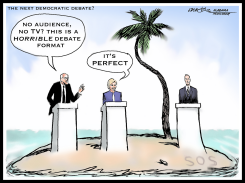 DEMOCRATIC DESERT ISLAND DEBATE by J.D. Crowe