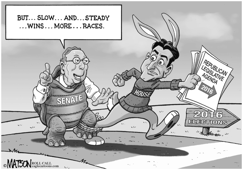 McConnell and Ryan in Three-Legged Race