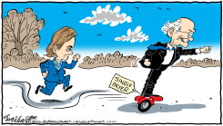 BERNIE SANDERS  by Bob Englehart